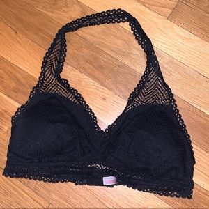 Black lace bralette